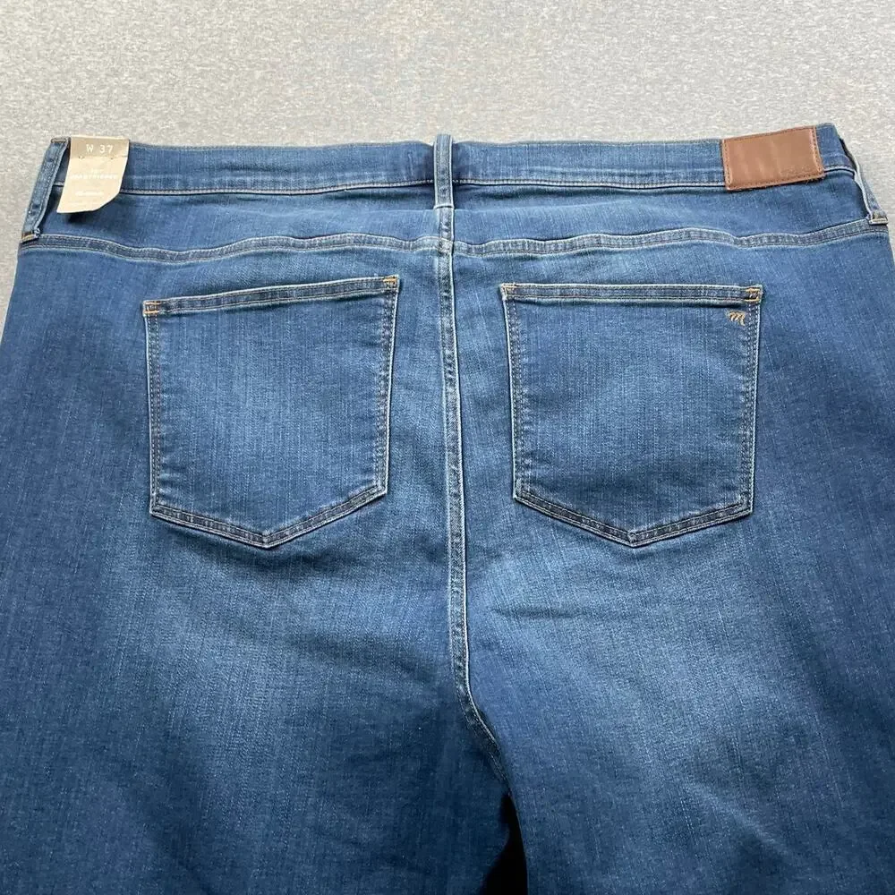 Madewell Jeans Womens 37 Blue Skinny Roadtripper High Rise Stretch Medium Wash